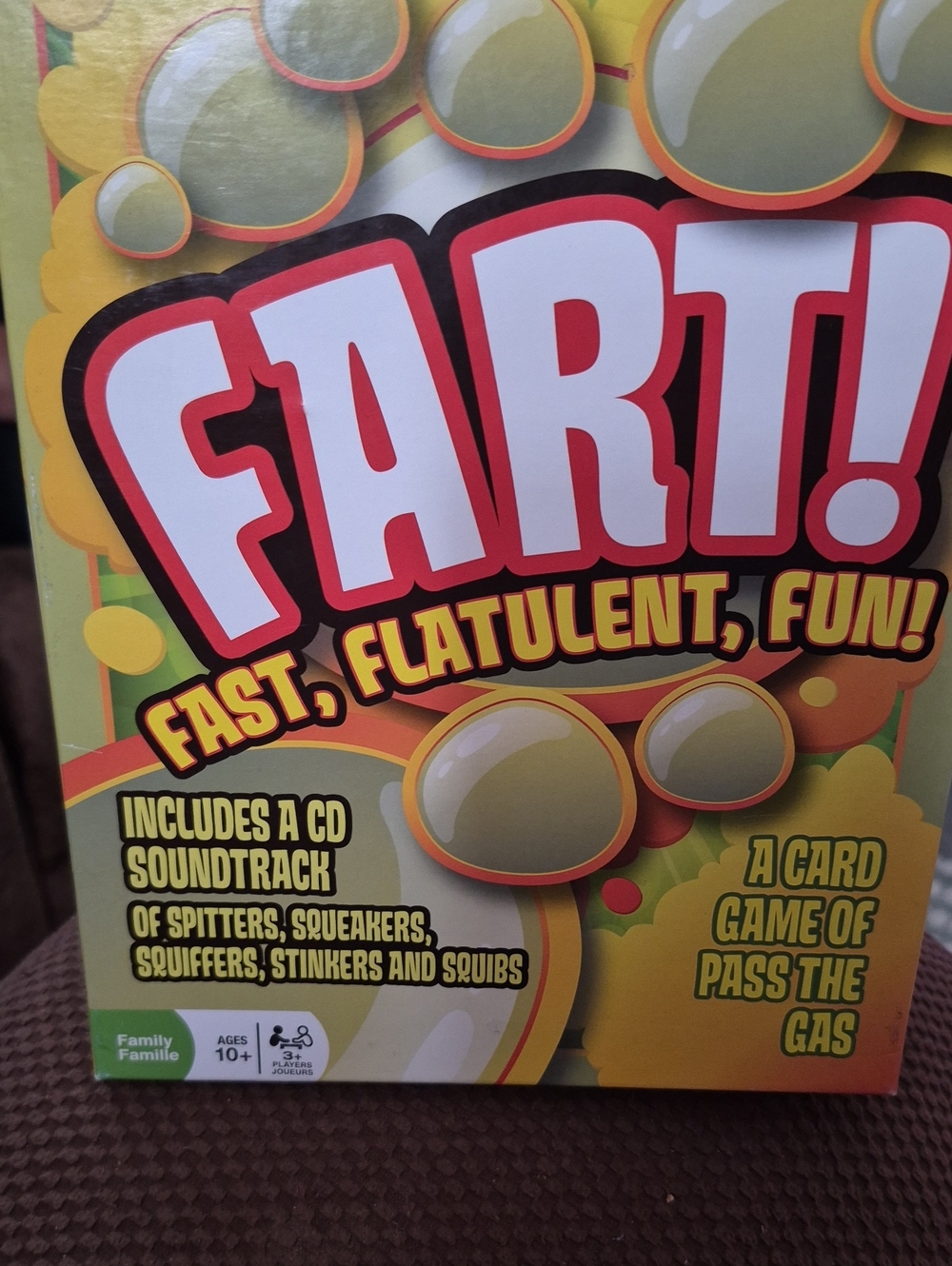 Fart! Fast, Flatulent Fun! Card Game - Green